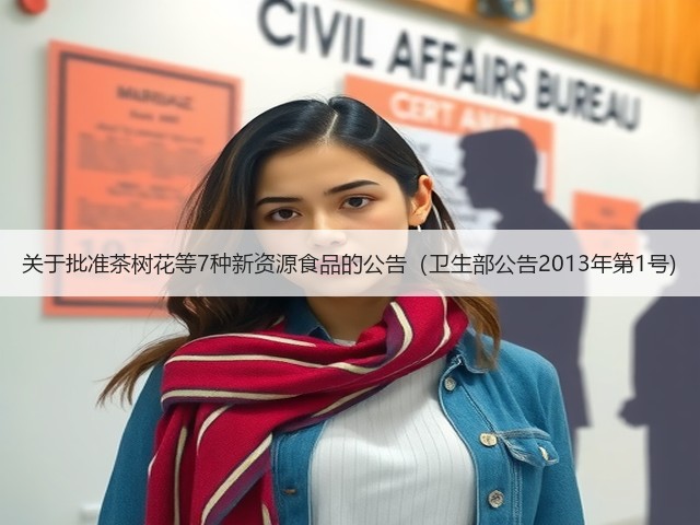关于批准茶树花等7种新资源食品的公告（卫生部公告2013年第1号)(图3)