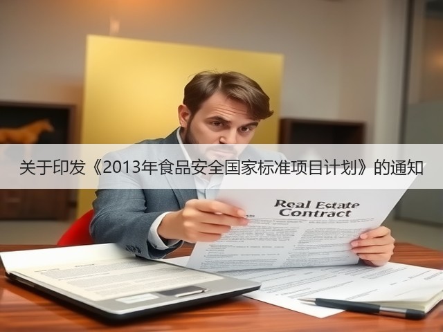 关于印发《2013年食品安全国家标准项目计划》的通知(图1) 关于印发《2013年食品安全国家标准项目计划》的通知(图1)