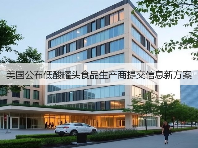 美国公布低酸罐头食品生产商提交信息新方案(图1)