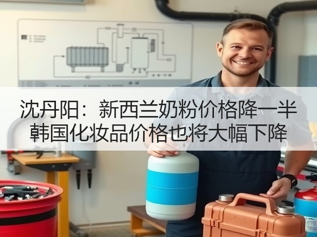 沈丹阳:新西兰奶粉价格降一半 韩国化妆品价格也将大幅下降(图1) 沈丹阳:新西兰奶粉价格降一半 韩国化妆品价格也将大幅下降(图1)