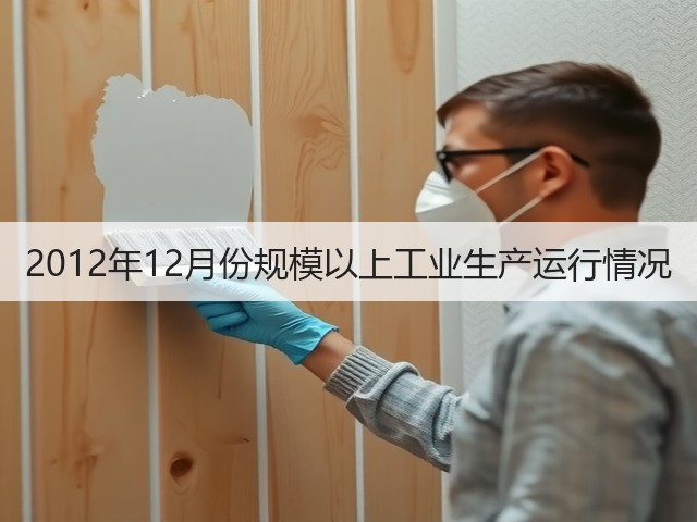 2012年12月份规模以上工业生产运行情况(图1) 2012年12月份规模以上工业生产运行情况(图1)