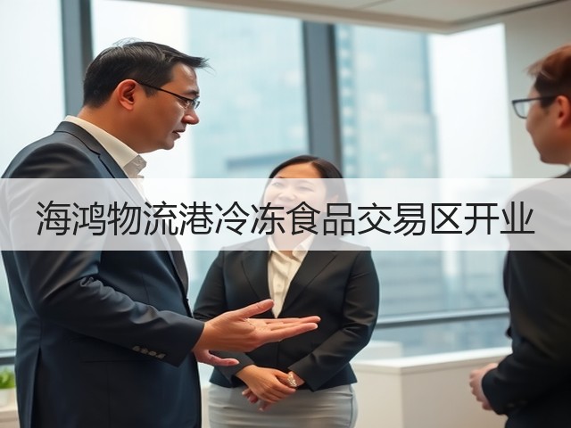 海鸿物流港冷冻食品交易区开业(图2) 海鸿物流港冷冻食品交易区开业(图2)