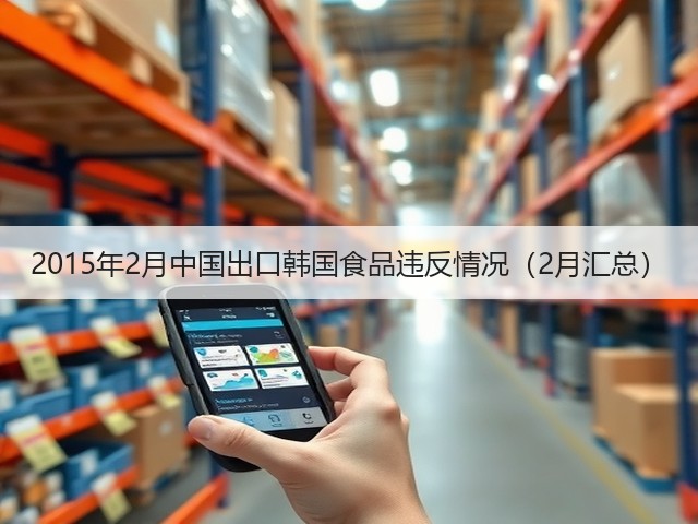 2015年2月中国出口韩国食品违反情况（2月汇总）(图3)