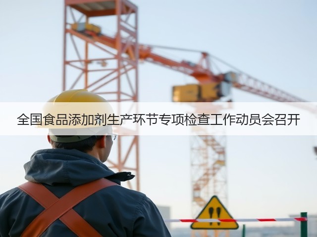 全国食品添加剂生产环节专项检查工作动员会召开(图2) 全国食品添加剂生产环节专项检查工作动员会召开(图2)