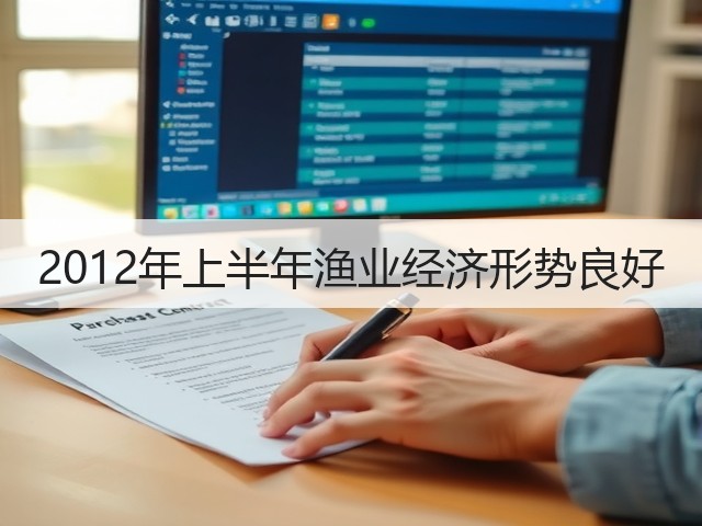 2012年上半年渔业经济形势良好(图1) 2012年上半年渔业经济形势良好(图1)