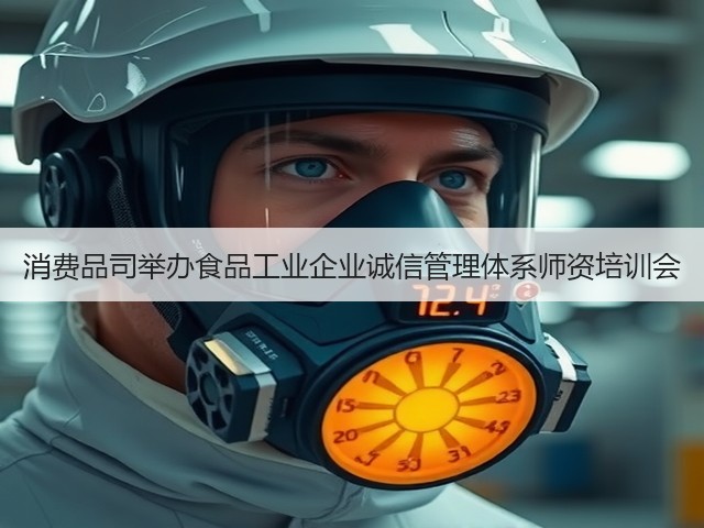 消费品司举办食品工业企业诚信管理体系师资培训会(图2)