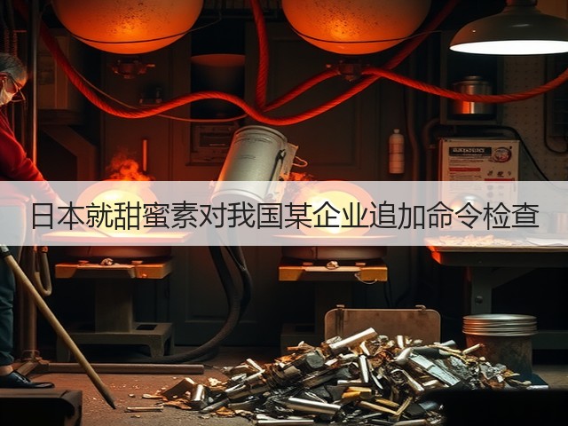 日本就甜蜜素对我国某企业追加命令检查(图1)