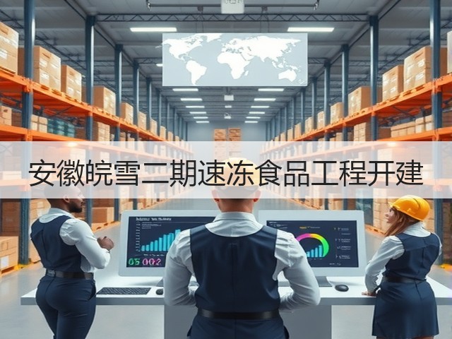 安徽皖雪二期速冻食品工程开建(图2) 安徽皖雪二期速冻食品工程开建(图2)