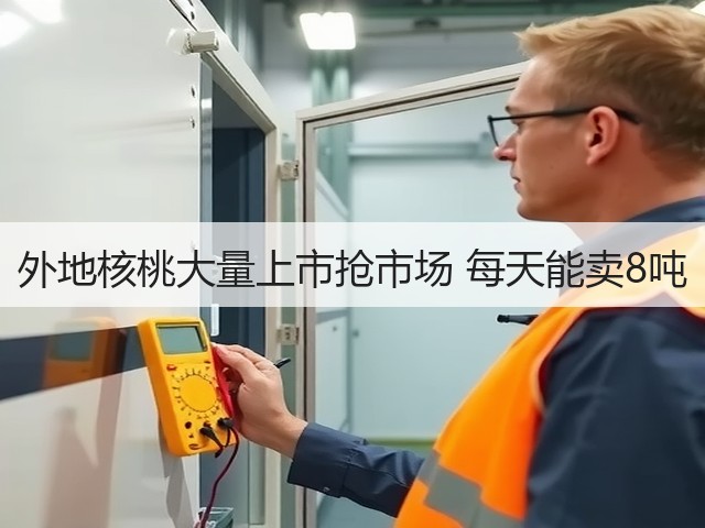 外地核桃大量上市抢市场 每天能卖8吨(图2)