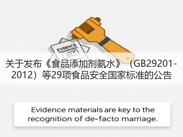 关于发布《食品添加剂氨水》(GB29201-2012)等29项食品安全国家标准的公告(图1) 关于发布《食品添加剂氨水》(GB29201-2012)等29项食品安全国家标准的公告(图1)