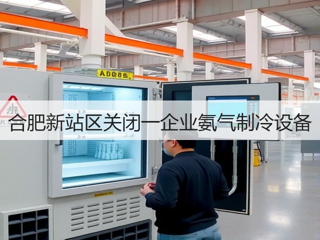 合肥新站区关闭一企业氨气制冷设备(图3)