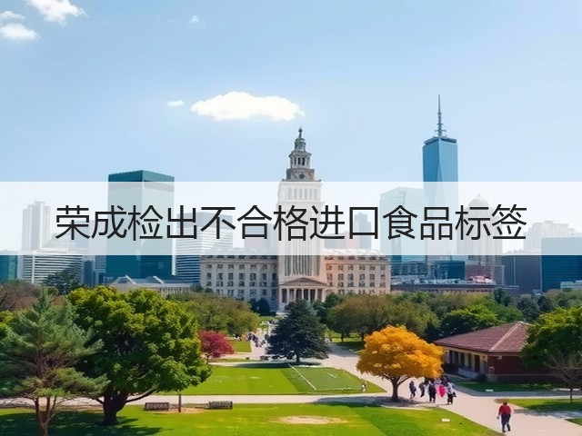 荣成检出不合格进口食品标签(图1) 荣成检出不合格进口食品标签(图1)