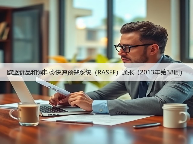 欧盟食品和饲料类快速预警系统（RASFF）通报（2013年第38周）(图1)