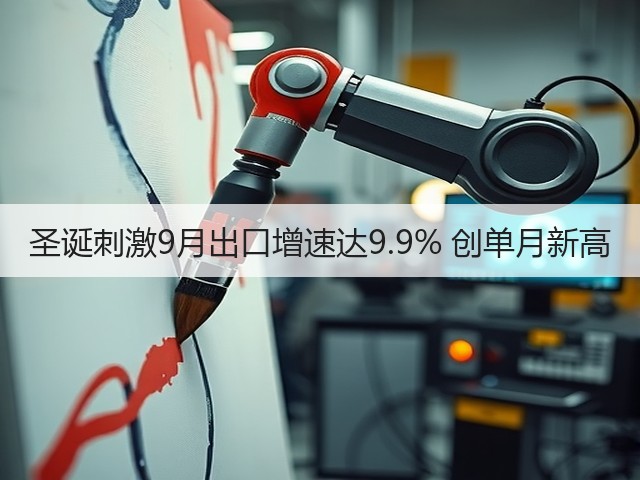 圣诞刺激9月出口增速达9.9% 创单月新高(图2) 圣诞刺激9月出口增速达9.9% 创单月新高(图2)