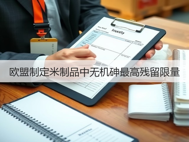欧盟制定米制品中无机砷最高残留限量(图2)