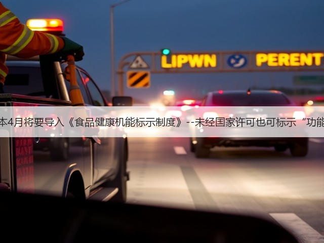 日本4月将要导入《食品健康机能标示制度》--未经国家许可也可标示“功能”(图1)