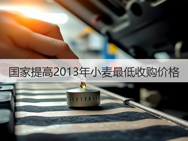 国家提高2013年小麦最低收购价格(图3)