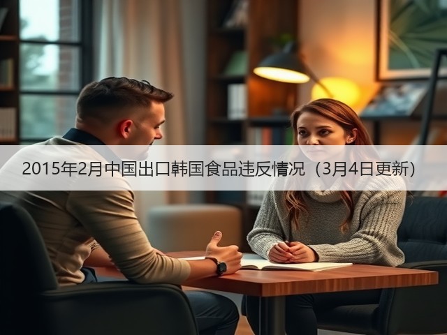 2015年2月中国出口韩国食品违反情况（3月4日更新）(图2)