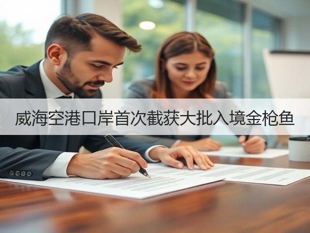 威海空港口岸首次截获大批入境金枪鱼(图1)