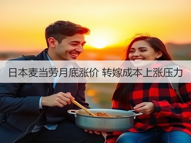 日本麦当劳月底涨价 转嫁成本上涨压力(图3)