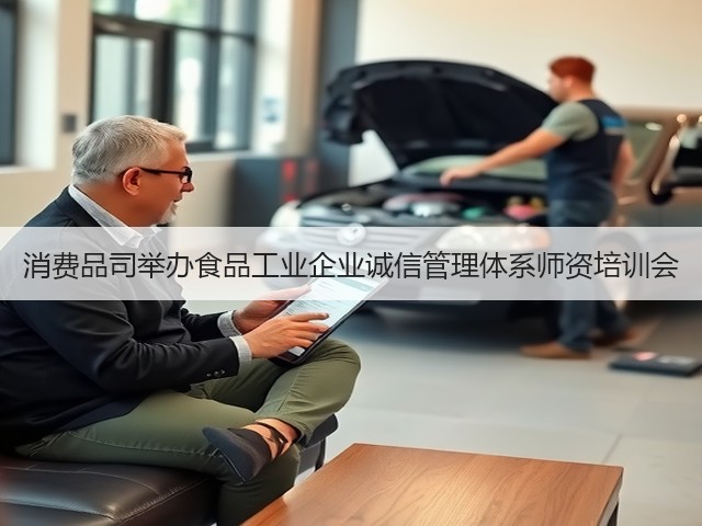 消费品司举办食品工业企业诚信管理体系师资培训会(图1)